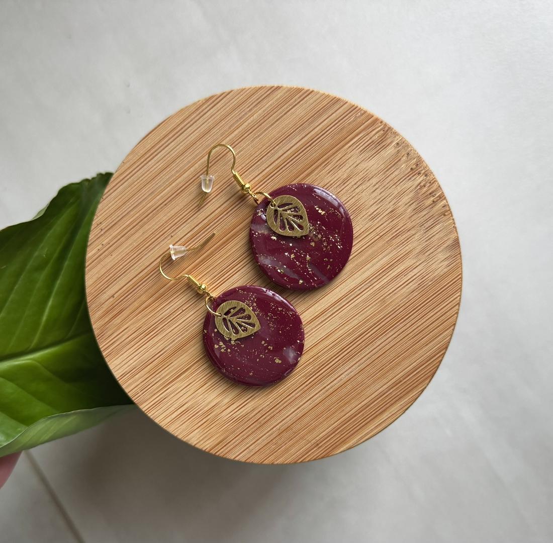 Boucles d'oreilles rondes