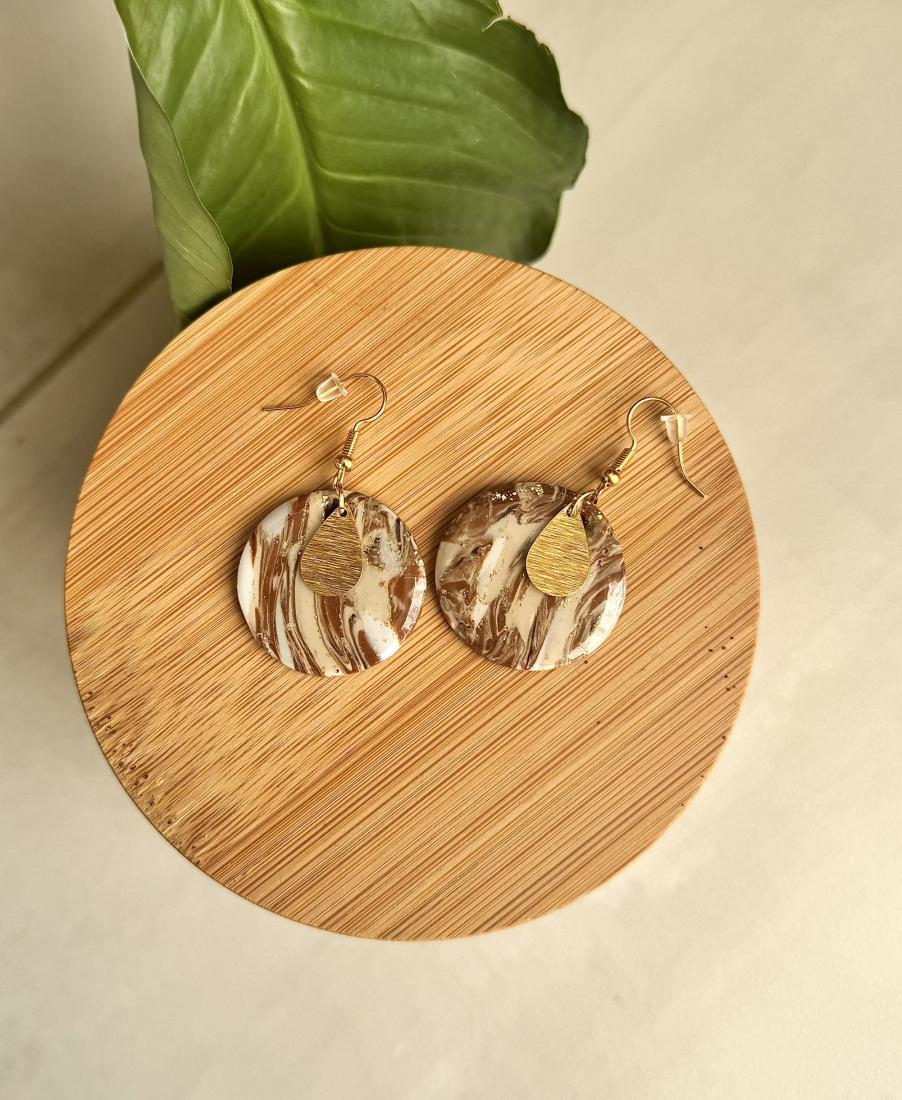 Boucles d'oreilles rondes