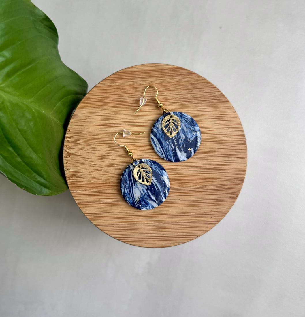 Boucles d'oreilles rondes