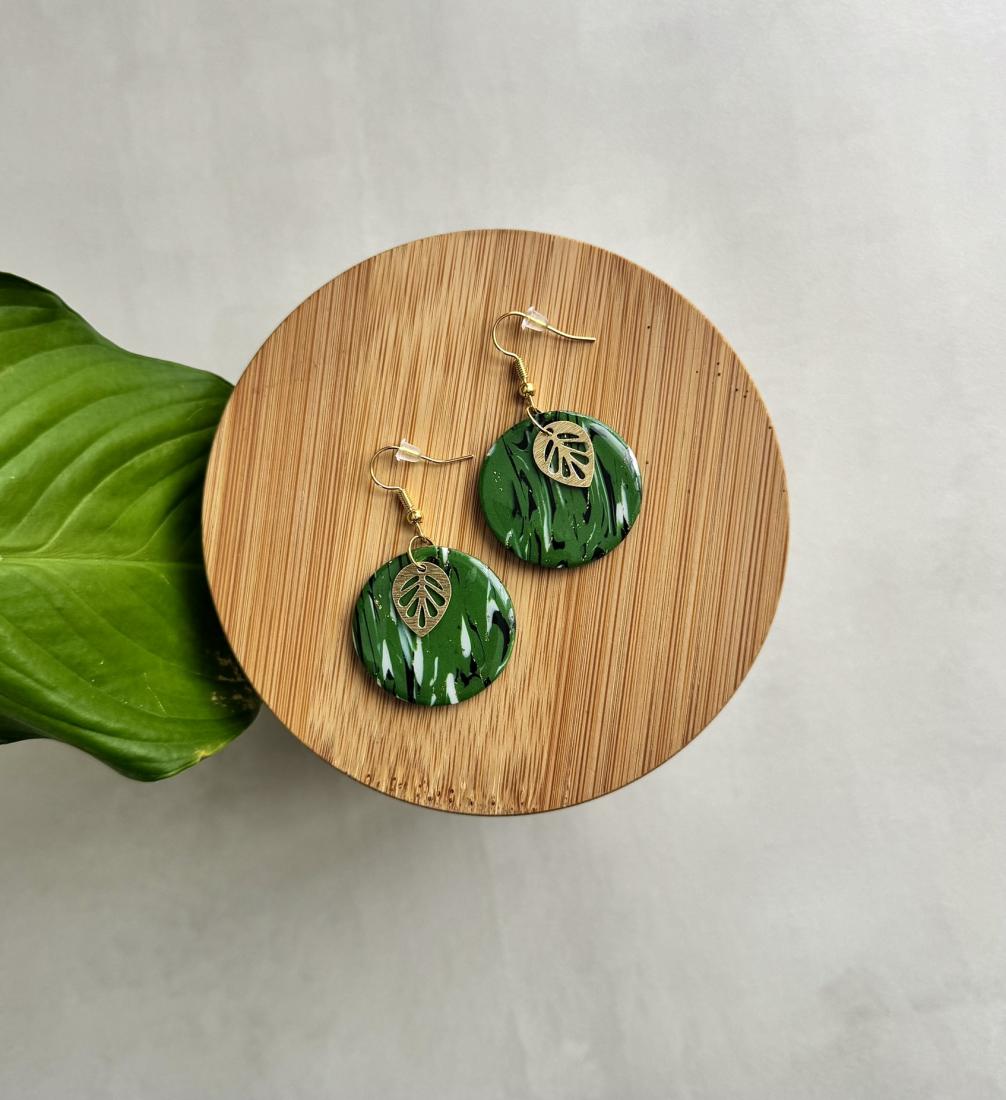 Boucles d'oreilles rondes