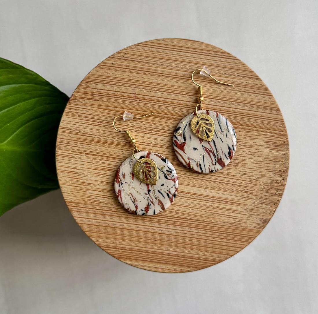 Boucles d'oreilles rondes