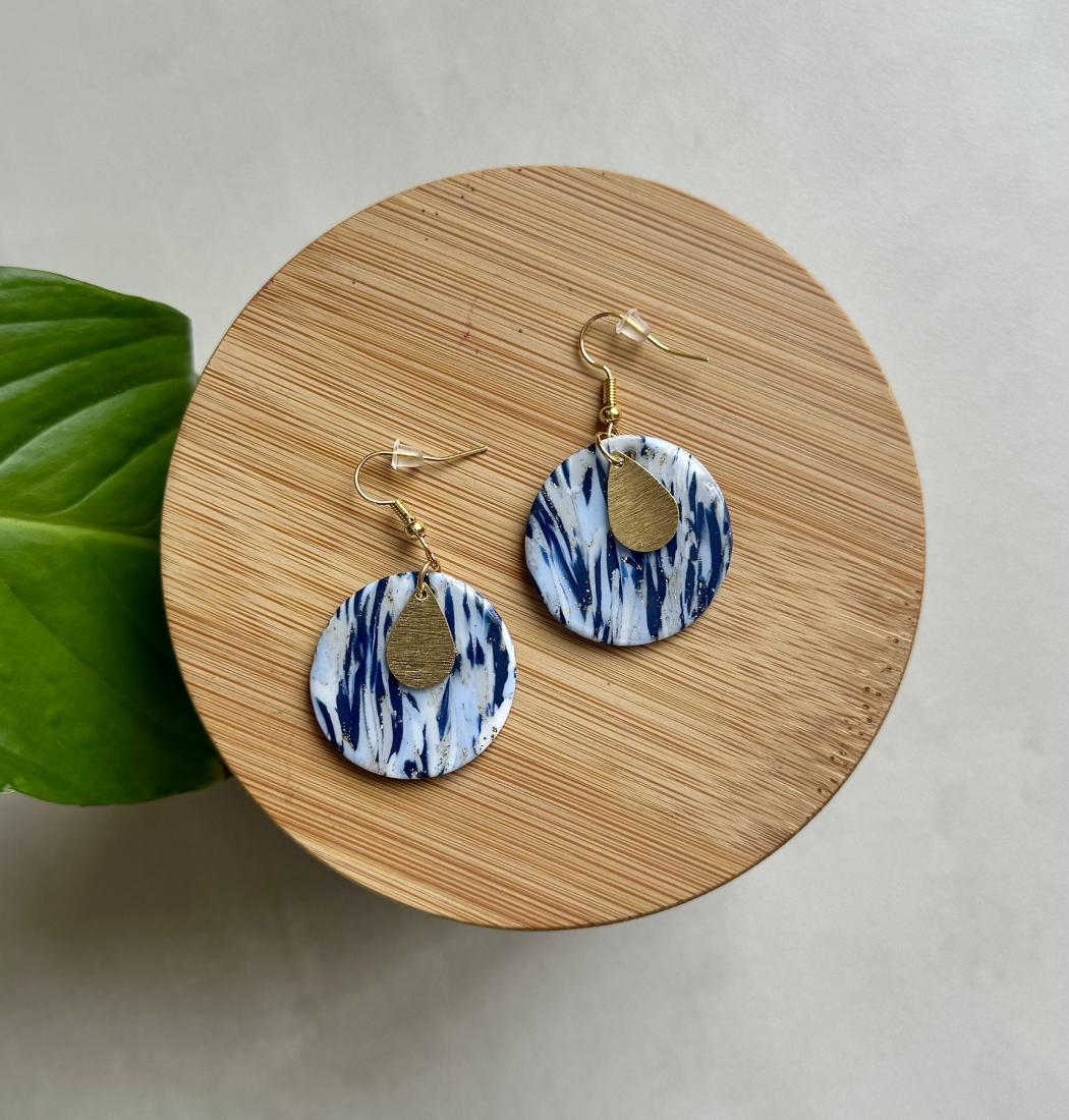 Boucles d'oreilles rondes