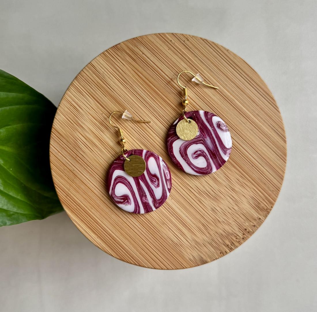 Boucles d'oreilles rondes