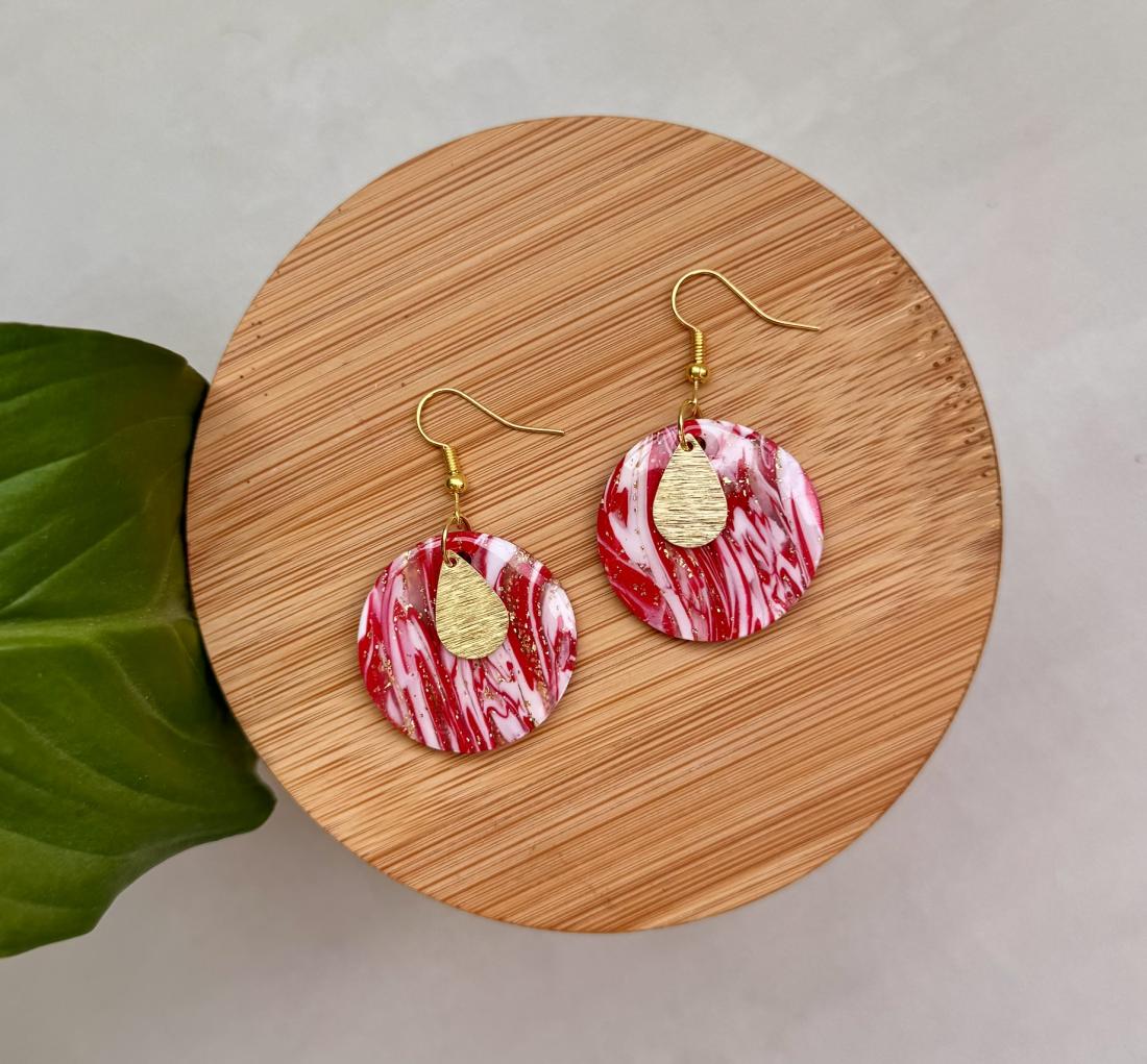 Boucles d'oreilles rondes